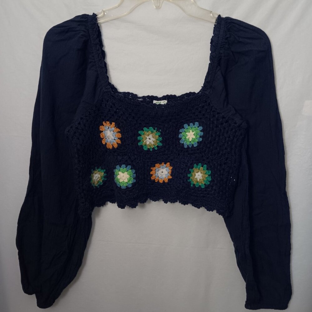 AERIE CROCHET VACAY CROP TOP - Picture 10 of 11